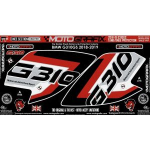 モトグラフィックス MOTOGRAFIX モトグラフィックス MT-KB027KR ボディパッド KNEE BMW G310GS 18-19