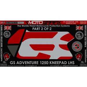 モトグラフィックス MOTOGRAFIX モトグラフィックス MT-KB024ER-P2 ボディパッド KNEE 左側 BMW R1250GS Adventure 19-