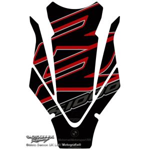 モトグラフィックス MOTOGRAFIX モトグラフィックス MT-TB043KRK タンクパッド BLK/GRY BMW S1000RR 19-21