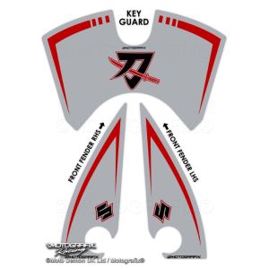 モトグラフィックス MOTOGRAFIX モトグラフィックス MT-SIG002SR Ignition Guard KATANA 18-21