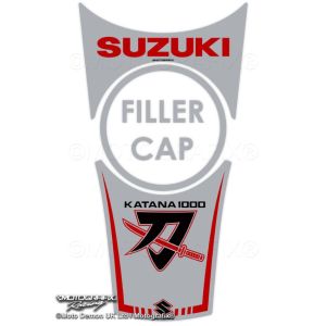 モトグラフィックス MOTOGRAFIX モトグラフィックス MT-TS036SR タンクパッド SIL/BLK/レッド KATANA 18-21