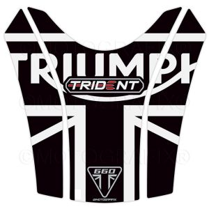 モトグラフィックス MOTOGRAFIX モトグラフィックス MT-TT048WK タンクパッド BLK/WHT TRIUMPH Trident660 21-