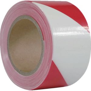 セーフラン セーフラン 11641 バリケードテープ 赤/白 幅70mm×130m 非粘着