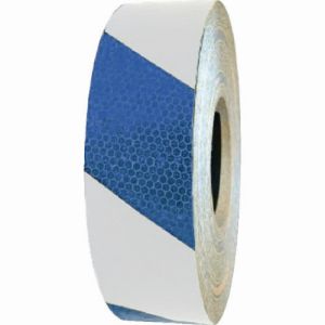 セーフラン セーフラン 14358 高輝度反射テープ 青白 幅50mm×50m
