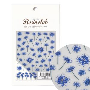 イングカワモト イングカワモト ツメキラ レジンクラブ レジンシール 彼岸花 青 RC-LIL-102