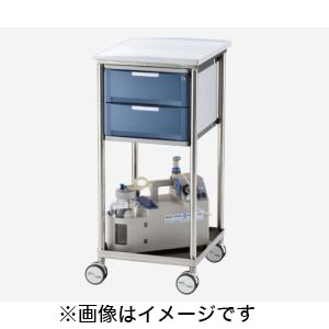 アズワン AS ONE アズワン 8-1607-21 ナビスメイト・トレイワゴン 2段BOX ブルー メーカー直送 代引不可 北海道沖縄離島不可