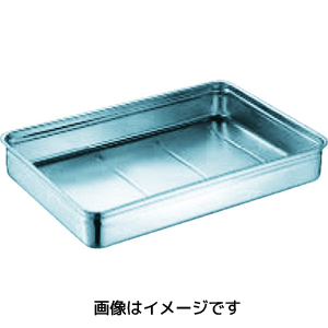 スギコ産業 SUGICO スギコ産業 SH372908 18-8ステンレス番重バット 小浅型 手無 370x290x80