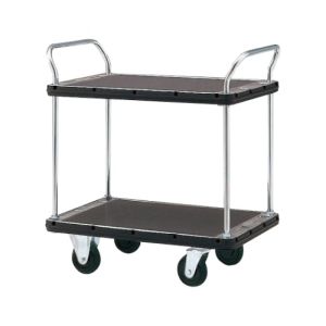 花岡車輛 ダンディ 花岡車輛 DH-T2 スチール台車 ダンディDシリーズ タイプDH 2段テーブル両ハンドル式