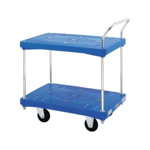 花岡車輛 ダンディ 花岡車輛 PA-BT2 プラスチック台車 ダンディPシリーズ タイプPA 2段テーブル片ハンドル式