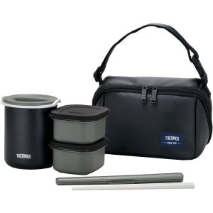 サーモス THERMOS サーモス DBQ-362 MTBK 保温弁当箱 ランチジャー マットブラック THERMOS