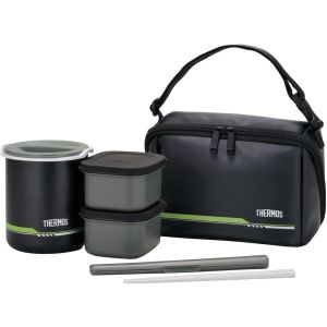 サーモス THERMOS サーモス DBQ-502 MTBK 保温弁当箱 ランチジャー マットブラック THERMOS