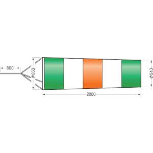つくし工房 つくし工房 640-L ファインメッシュ吹き流し 大 メーカー直送 代引不可 沖縄離島不可