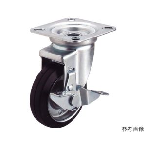 ユーエイキャスター YUEI ユーエイキャスター WJ-75S プレート式キャスター自在車S付75径ゴム車輪