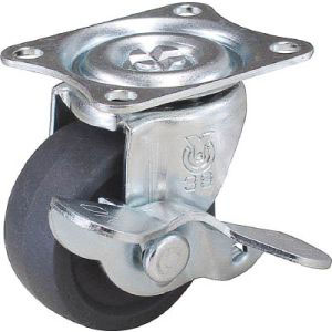 ユーエイキャスター YUEI ユーエイキャスター G-38ELS プレート式エラストマーキャスター自在38径S付