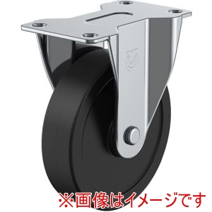 ユーエイキャスター YUEI ユーエイキャスター ER-100RHE プレート式 固定 キャスター 導電ゴム 車輪径100mm Eタイプ ER型 取付寸法82×40