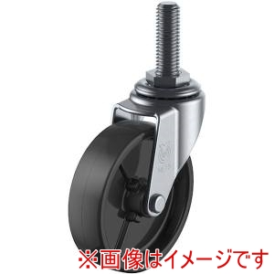 ユーエイ ユーエイ LT-65BN-W3/8-14 ねじ込み式 自在 キャスター 黒ナイロン 車輪径65mm Lタイプ LT型 ネジ寸法W3/8×14山数16