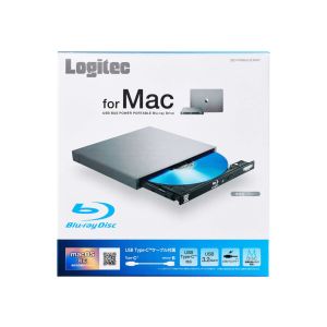 エレコム ELECOM エレコム LBD-PWB6U3CMGY Blu-rayディスクドライブ/forMac/USB3.2 Gen1/Type-Cケーブル付属/グレー
