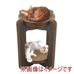 猫壱 neco ichi 猫壱 バリバリボウルタワー ダークブラウン neco ichi