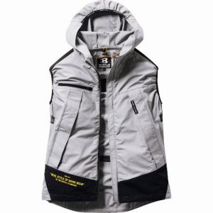 バートル BURTLE バートル AC1134 エアークラフトパーカーベスト シルバー Mサイズ AC1134-5-M