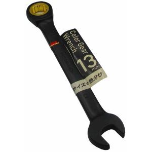 中正機械 マッチョ MacCho MacCho MGW-13 カラーギアレンチ ブラック 13mm 中正機械 マッチョ
