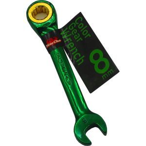 中正機械 マッチョ MacCho MacCho MGW-08S カラーギアレンチ ショート グリーン 8mm 中正機械 マッチョ