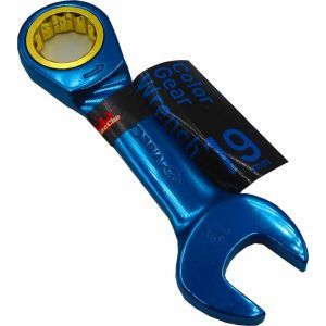 中正機械 マッチョ MacCho MacCho MGW-19S カラーギアレンチ ショート ブルー 19mm 中正機械 マッチョ