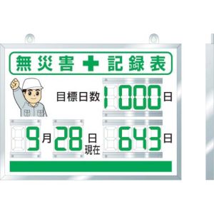 ユニット UNIT ユニット 867-18A デジタル無災害記録表 454×604×25厚
