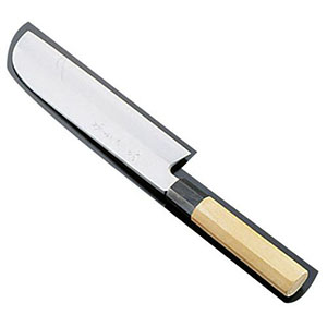 青木刃物製作所 青木刃物 堺孝行 シェフ和庖丁 銀三鋼 鎌型薄刃 18cm ASE05053