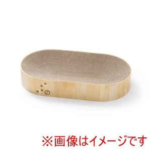 猫壱 neco ichi 猫壱 バリバリボウルXL オーバル ライトブラウン