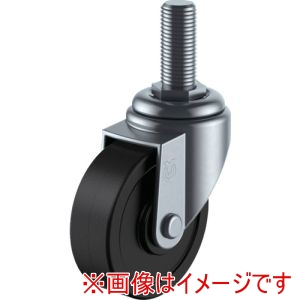 ユーエイキャスター YUEI ユーエイキャスター ST-75RHE-M12-35 ねじ込み式 自在 キャスター 導電ゴム 車輪径75mm Sタイプ ST型 ネジ寸法M12×35ピッチ1.75