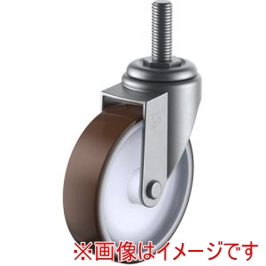 ユーエイキャスター YUEI ユーエイキャスター SUS-ET-100UR-M12-35 ねじ込み式 自在 ステンレスキャスター 車輪径100mm Eタイプ SUS-ET型 M12×35ピッチ1.75