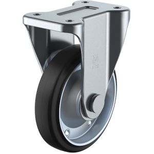 ユーエイ ユーエイ WEK-150 プレート式 固定 キャスター 導電ゴム 車輪径150mm Jタイプ K型 取付寸法100×56