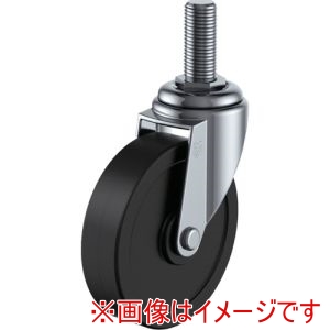 ユーエイキャスター YUEI ユーエイキャスター ET-75RH-W3/8-14 ねじ込み式 自在 キャスター ゴム 車輪径75mm Eタイプ ET型 ネジ寸法W3/8×14山数16