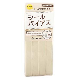 トップマン工業 トップマン工業 バイアステープ シールバイアス 9mmｘ2.5m Col.2 ブロンドベージュ TM012