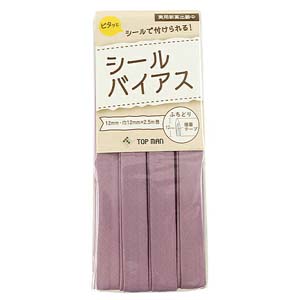 トップマン工業 トップマン工業 バイアステープ シールバイアス 9mmｘ2.5m Col.14 バイオレット TM012