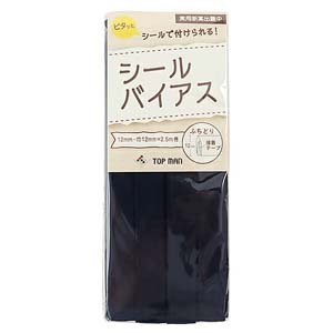 トップマン工業 トップマン工業 バイアステープ シールバイアス 9mmｘ2.5m Col.23 ネイビー TM012