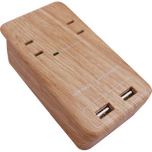 Fargo Fargo PT221BEWD TAPKING USB WALL AC2個口 3.4A USB2ポート ベージュウッド