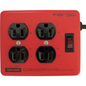 Fargo Fargo PT400RE スチールタップ AC4個口 レッド