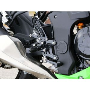 ベビーフェイス BabyFace ベビーフェイス 002-K027BK バックステップキット ブラック Ninja250SL 15-16