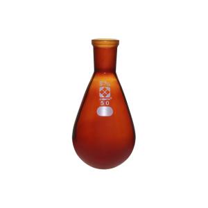 柴田科学 SIBATA 柴田科学 共通なす形フラスコ 茶 15/25 50ml 005270-1550