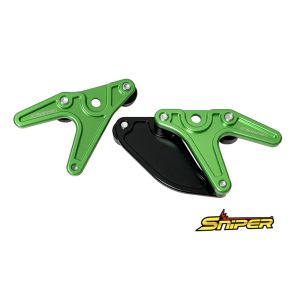 スナイパー SNIPER スナイパー SP0099GR レーシングスタンドフック 緑 スプロケットガード付 ZX-25R Z650RS NINJA650 Z650