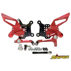 スナイパー SNIPER スナイパー SP0102QR バックステップ レッド ストリート用 NINJA ZX-25R SE クイックシフター装着車対応