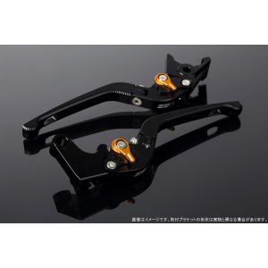 スピードラ SSK SPEEDRA スピードラ LVDM025BK-GD アジャストレバー 3D可倒式 Mブラック/Mゴールド NINJA650 17-18 Z650 17-18 Z900 17-18