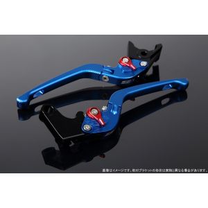スピードラ SSK SPEEDRA スピードラ LVDM028BE-RD アジャストレバー 3D可倒式 Mブルー/Mレッド NINJA1000 17-2018 Z1000 17-18 Z900RS