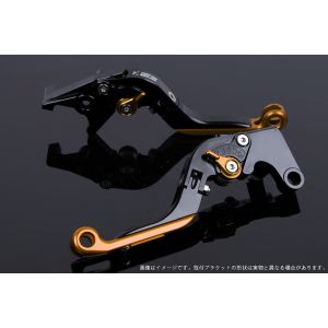 スピードラ SSK SPEEDRA スピードラKA0407011-GDGD アジャストレバー 可倒延長式 ブラック/ゴールド/ゴールド NINJA1000 17-18 Z1000 17-18
