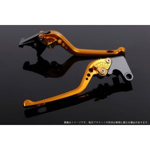 スピードラ SSK SPEEDRA スピードラ KA0404646-GD アジャストレバー 3D ロング ゴールド/ゴールド NINJA250R 08-12・NINJA250 13-17/18-