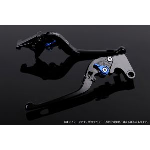 スピードラ SSK SPEEDRA スピードラ YA0405254-BE アジャストレバー 3D可倒式 ブラック/ブルー FZ1フェザー 06-14 MT-07 14-18 XSR700 18