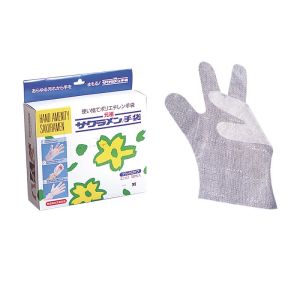精宏 サクラメン ポリエチレン エンボス手袋 デラックス DX 100枚入 白 Sサイズ