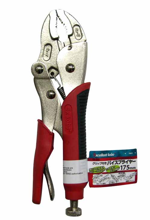  TRAD TRAD 11-222 バイスプライヤー グリップ付き 175mm 三共コーポレーション