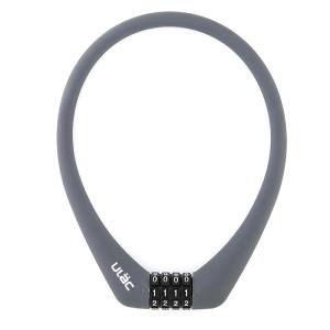 ユーラック ULAC ユーラック SC-1 シリコンスチールケーブルロック PRAGUE グレー ULAC